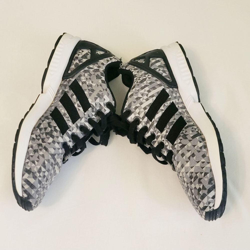 *Sold* Adidas ZX Flux Weave Grey Prism 2015 Men's Size 10 Shoes Runners Trainers - Picture 4 of 12